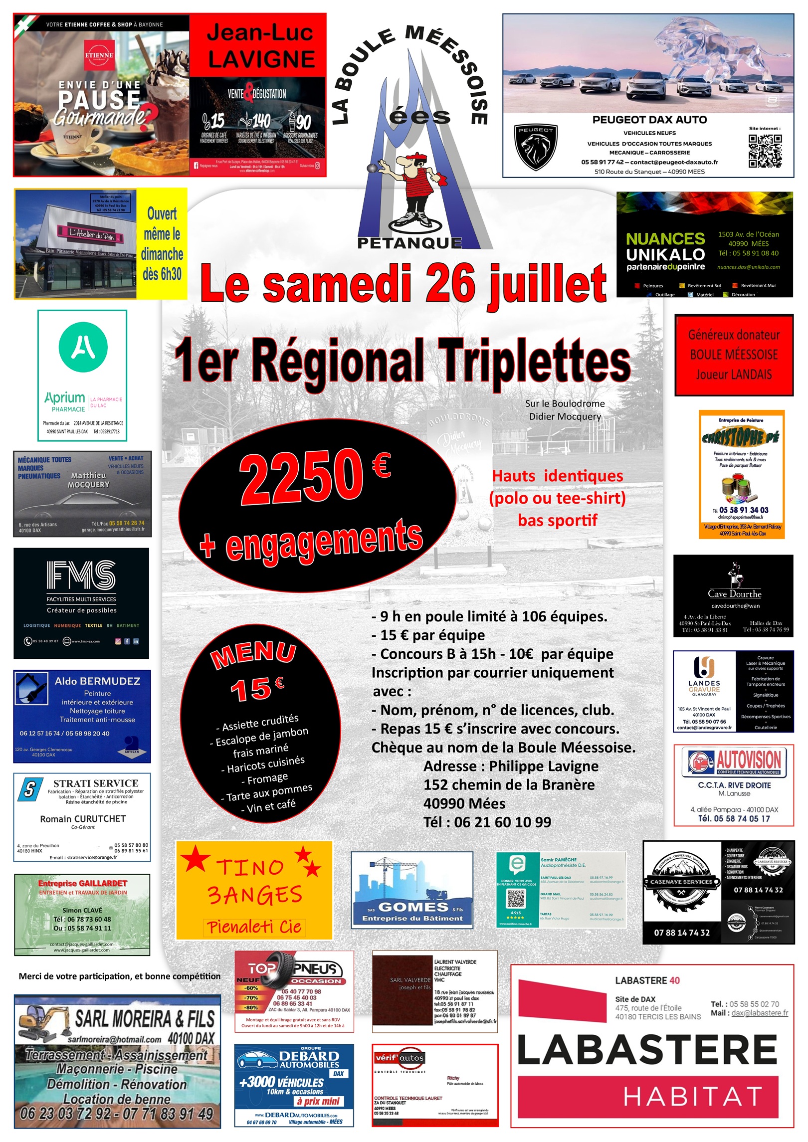 Affiche du Régional du 26 juillet 2025